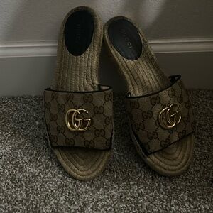 Gucci platforms sandals